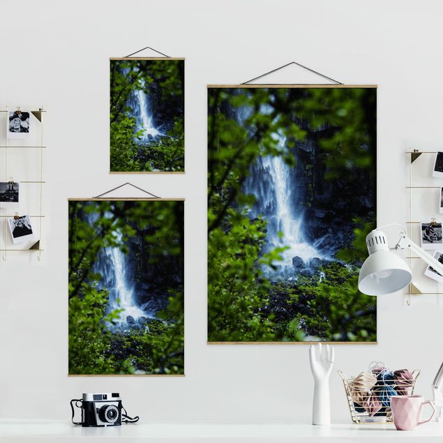 Wandbilder Blick zum Wasserfall