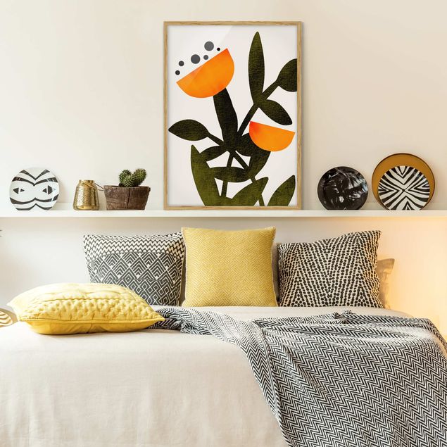 Wandbilder Floral Blüten in Orange