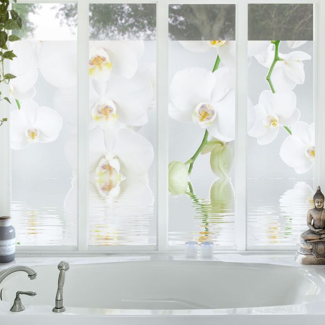 Wanddeko Küche Wellness Orchidee - Weiße Orchidee