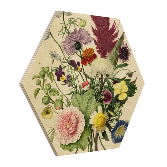 Wandbilder Floral Blumenstrauß von 1680