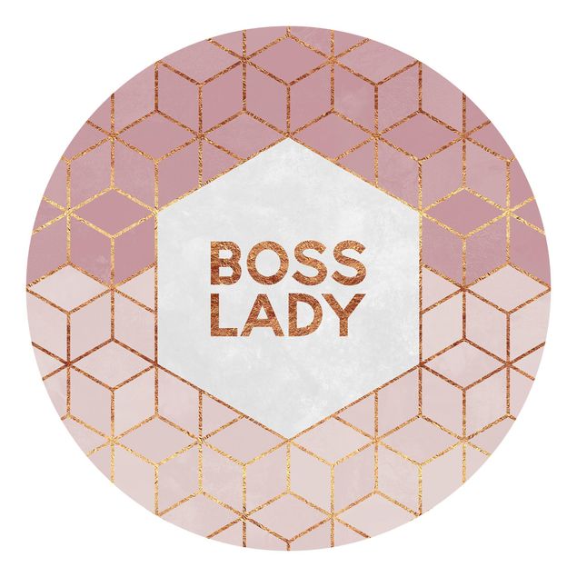 Tapeten Modern Boss Lady Sechsecke Rosa