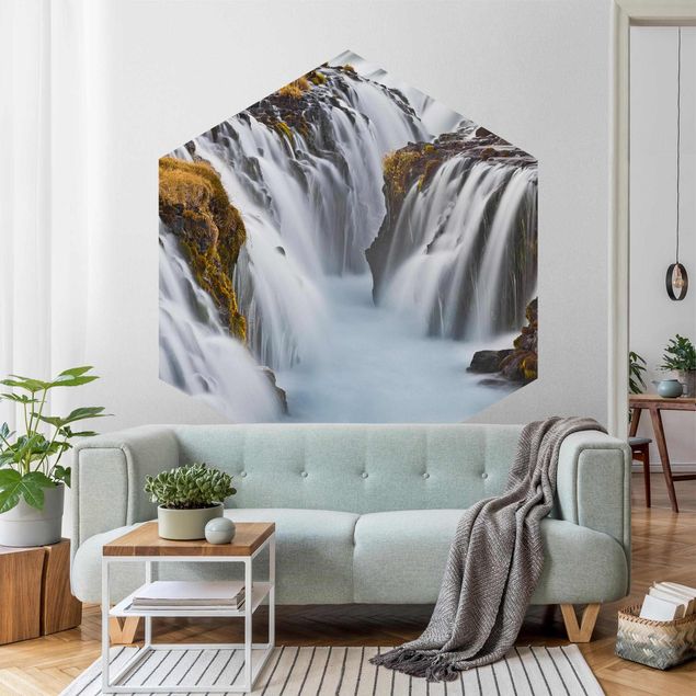 Tapeten Modern Brúarfoss Wasserfall in Island