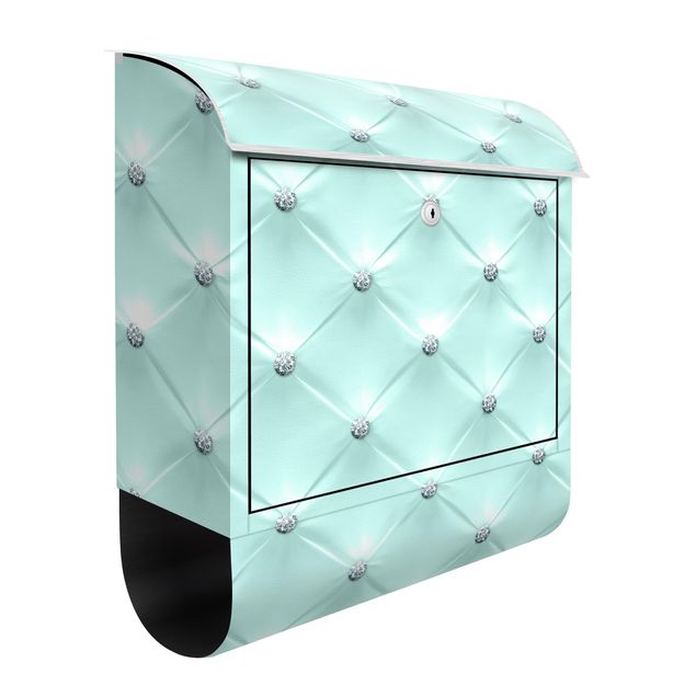 Briefkasten grün Diamant Türkis Luxus