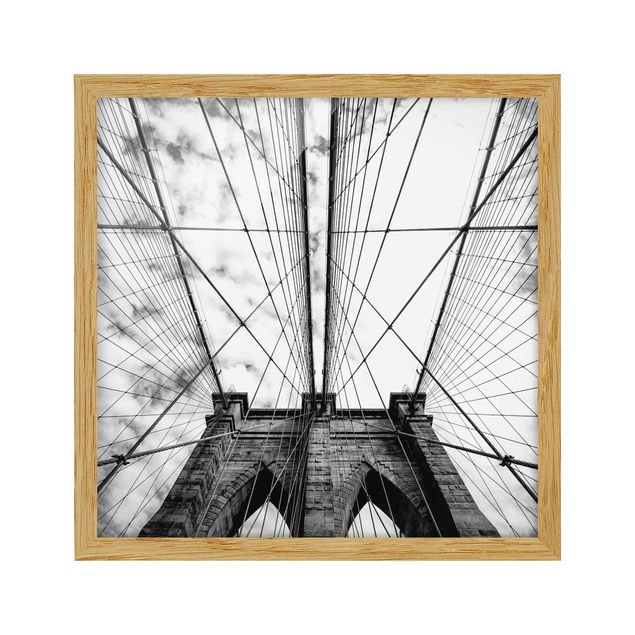 Wandbilder Architektur & Skyline Brooklyn Bridge in Perspektive