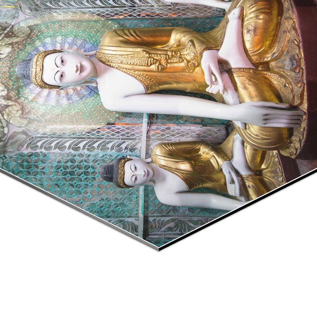Foto auf Alu Dibond Buddha Statuen
