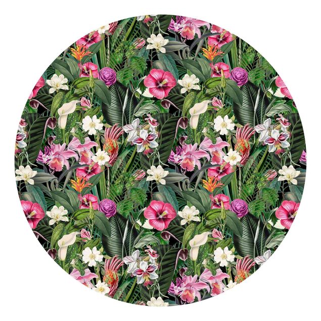 Bilder Andrea Haase Bunte tropische Blumen Collage