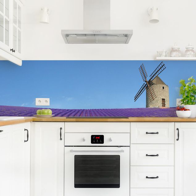 Glasrückwand Küche Lavendelduft in der Provence