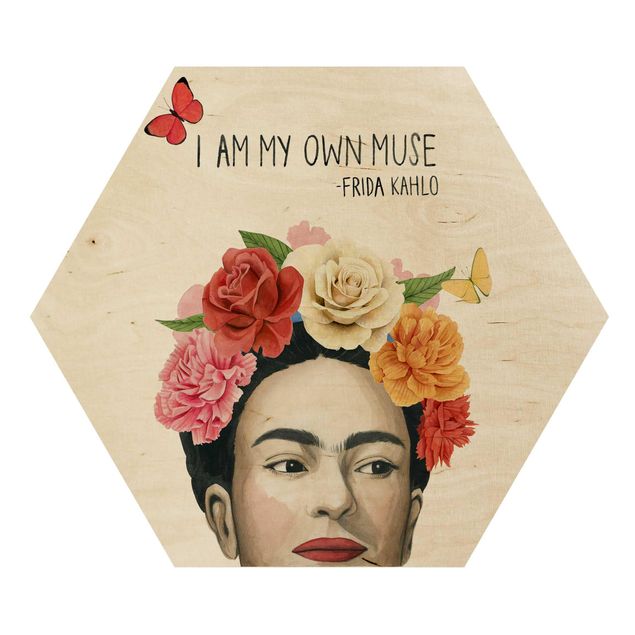 Bilder auf Holz Fridas Gedanken - Muse