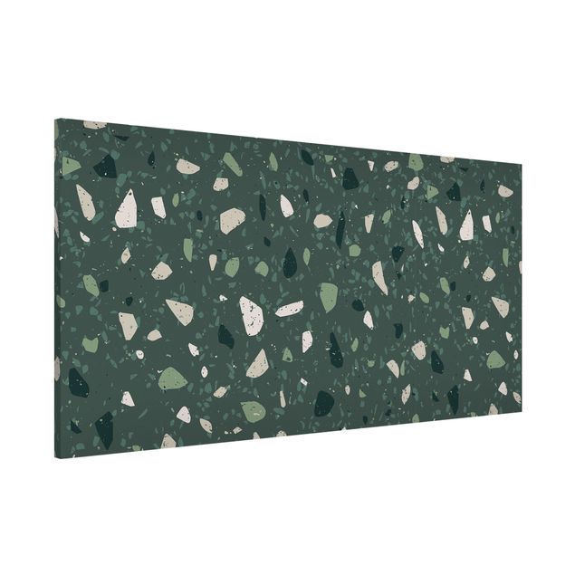Magnettafel - Detailliertes Terrazzo Muster Messina - Panorama Querformat