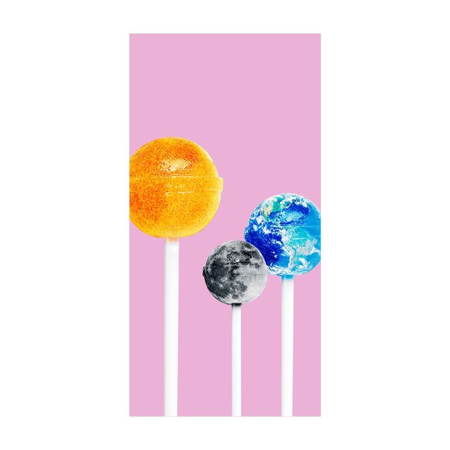Teppich modern Lollipops mit Planeten