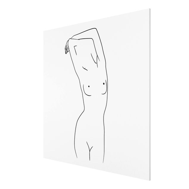 Wandbilder Akt & Erotik Line Art Frauenakt Schwarz Weiß