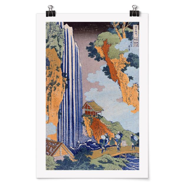 Kunstkopie Poster Katsushika Hokusai - Ono Wasserfall