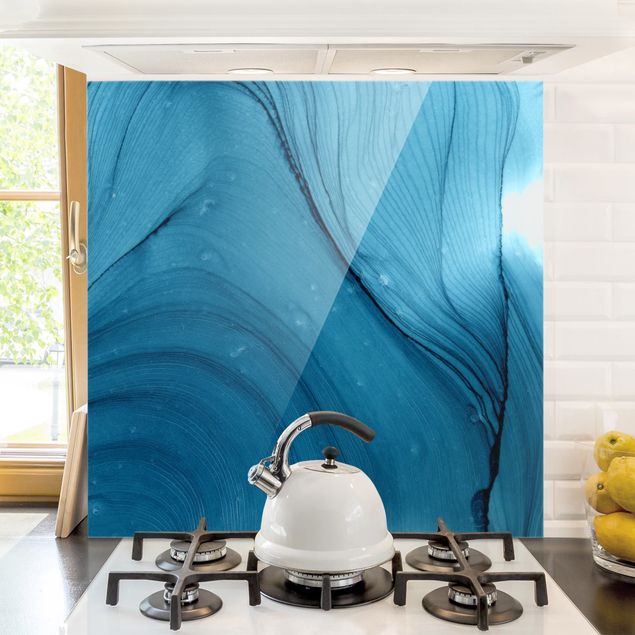 Küche Dekoration Meliertes Blau