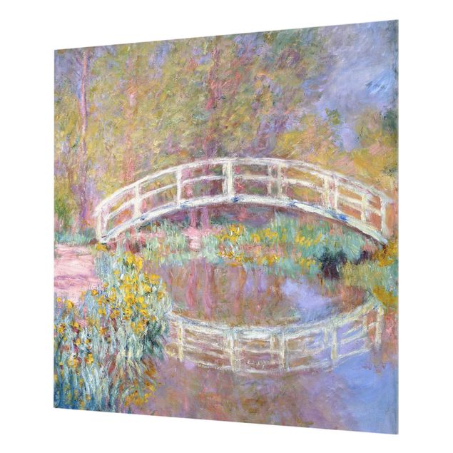 Glasrückwand Küche Claude Monet - Brücke Monets Garten