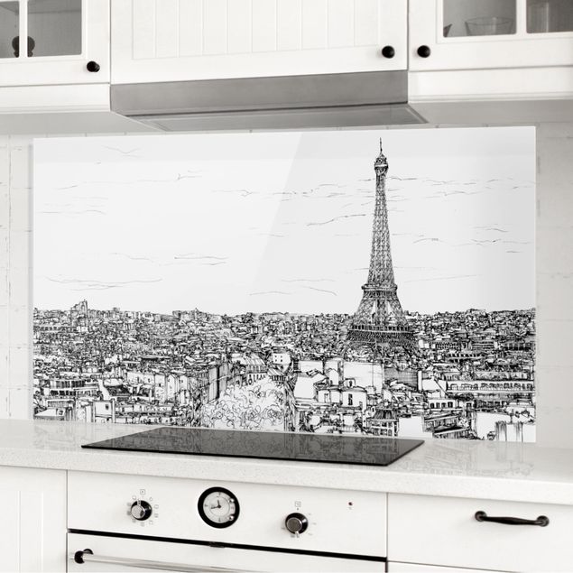 Wanddeko Küche Stadtstudie - Paris