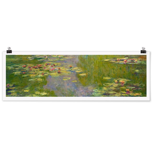 Kunstkopie Poster Claude Monet - Grüne Seerosen