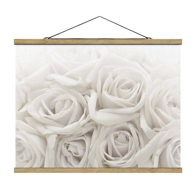 Wandbilder Liebe Weiße Rosen