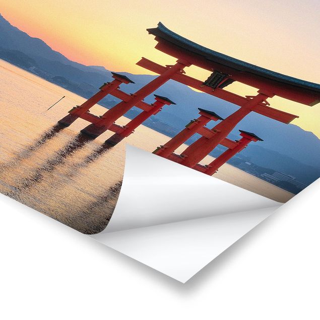 Poster Naturbilder Torii am Itsukushima