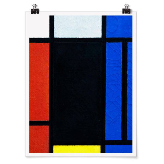 Poster Kunstdruck Piet Mondrian - Tableau No. 1