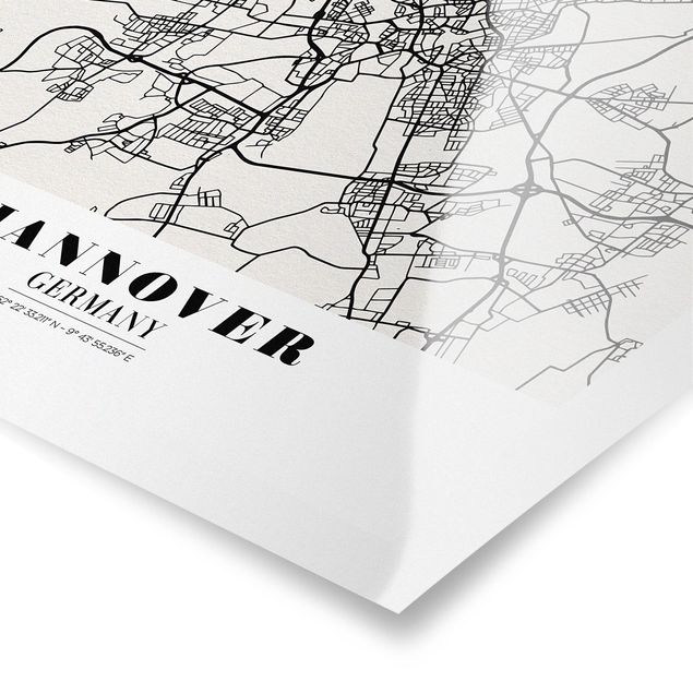 Bilder Stadtplan Hannover - Klassik