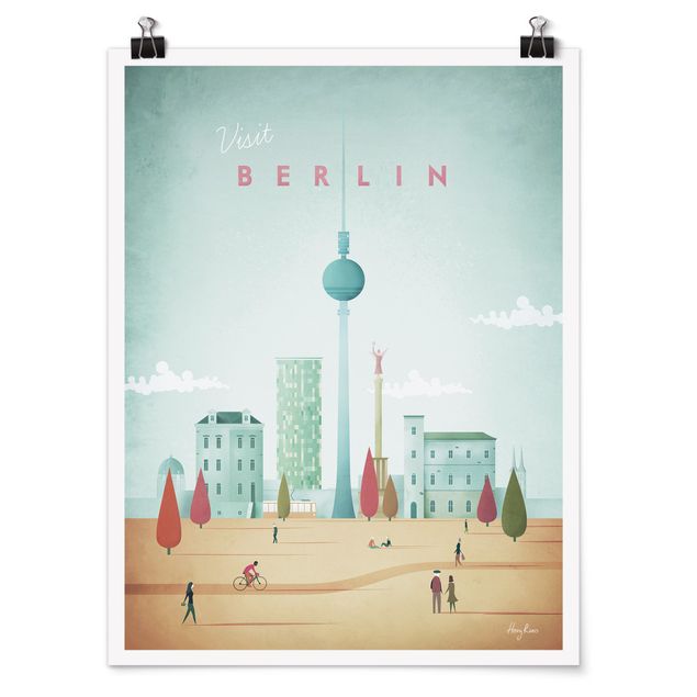 Poster Vintage Reiseposter - Berlin