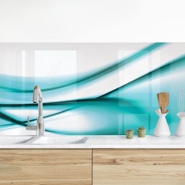 Wanddeko Küche Turquoise Design
