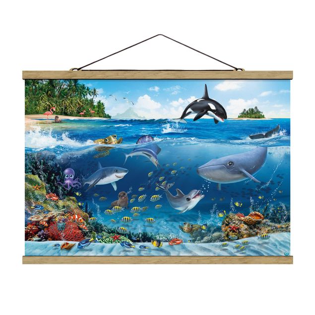 Wandbilder Strände Animal Club International - Unterwasserwelt mit Tieren