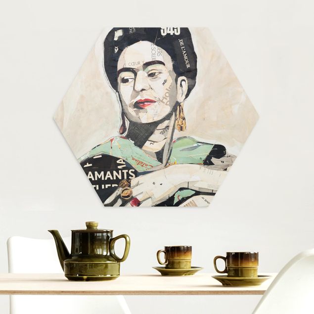 Wandbilder Kunstdrucke Frida Kahlo - Collage No.4