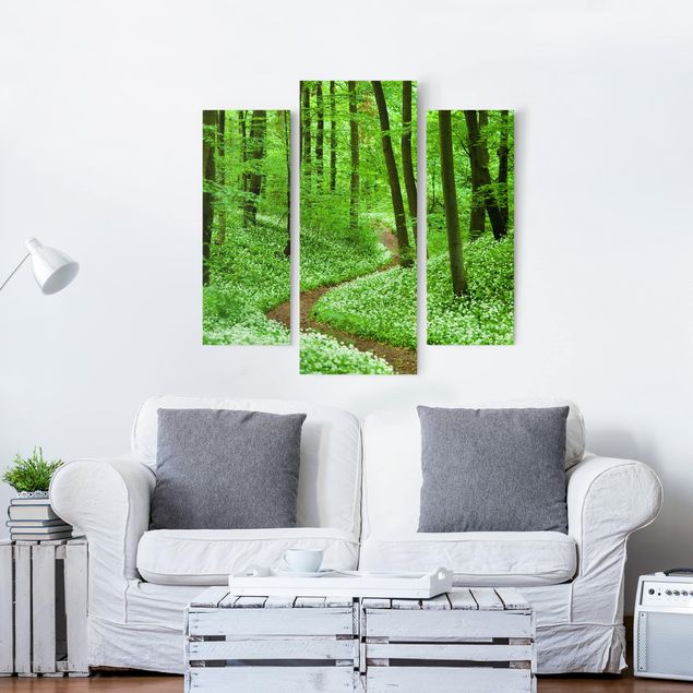 Wandbilder Landschaften Romantischer Waldweg