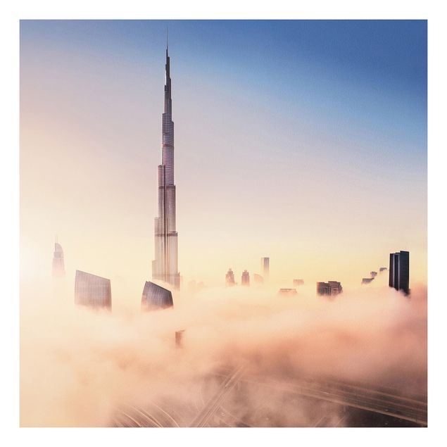 Küchen Deko Himmlische Skyline von Dubai