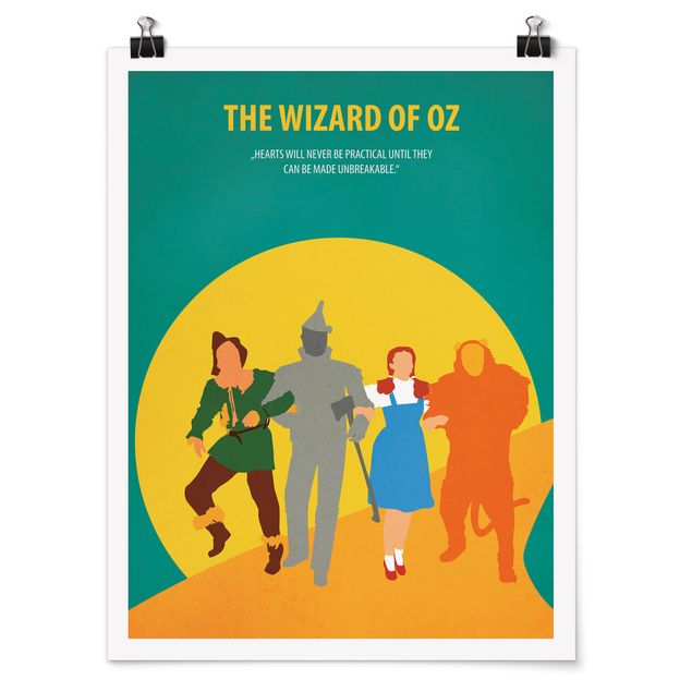 Wandbilder Kunstdrucke Filmposter The Wizard of Oz