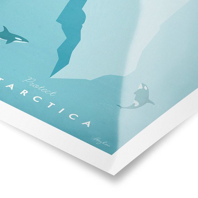 Kunstkopie Poster Reiseposter - Antarktis