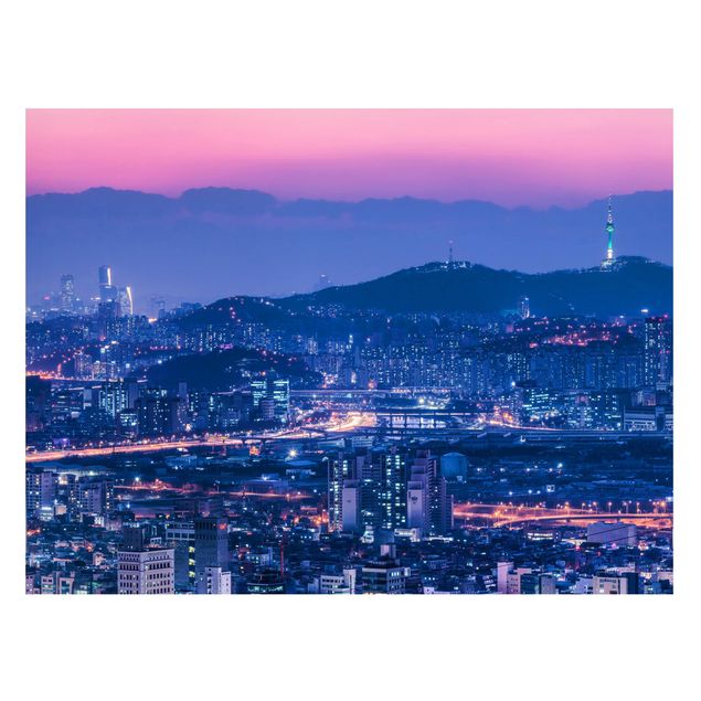 Magnettafel - Skyline von Seoul - Querfromat 4:3