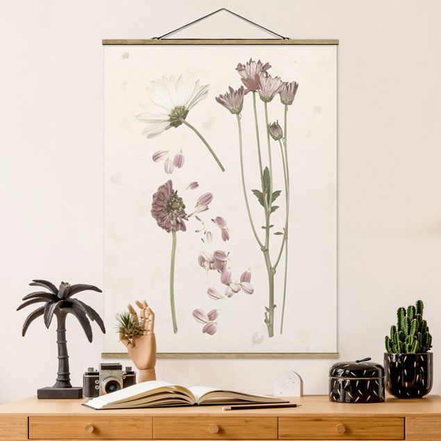 Küchen Deko Herbarium in rosa II