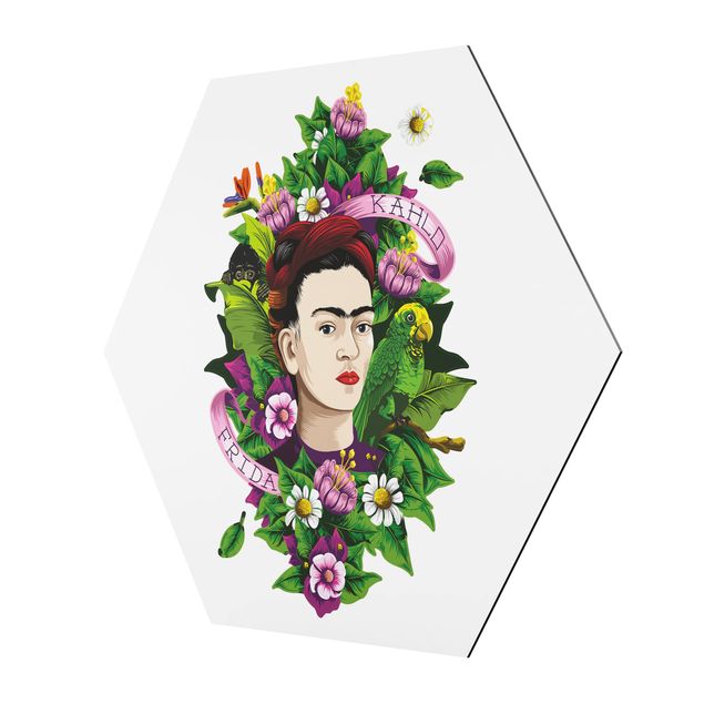 Frida Kahlo Bilder Frida Kahlo - Frida, Äffchen und Papagei