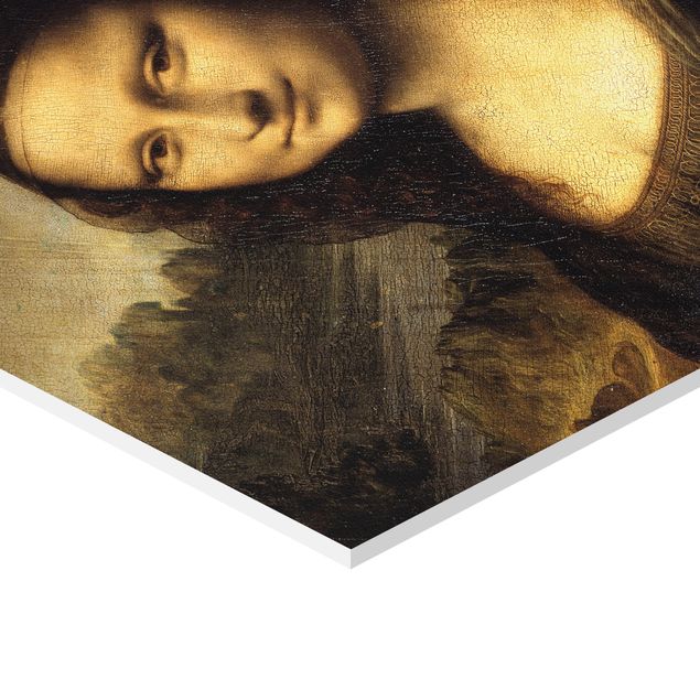 Wandbilder Grün Leonardo da Vinci - Mona Lisa