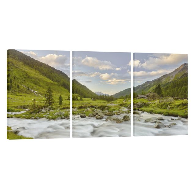Wandbilder Landschaften Alpenwiese Tirol