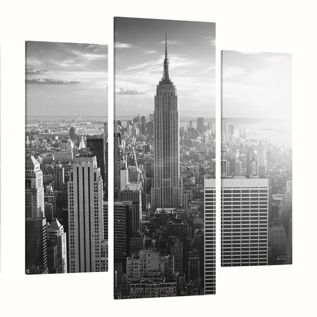 Leinwand schwarz-weiß Manhattan Skyline