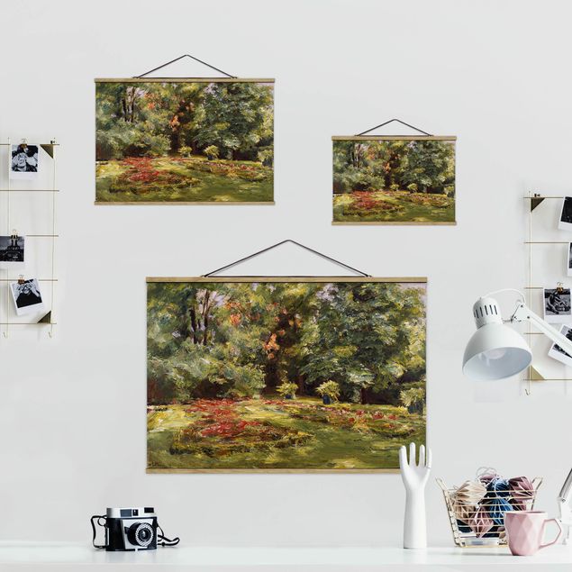 Wandbilder Kunstdrucke Max Liebermann - Blumenterrasse im Wannseegarten