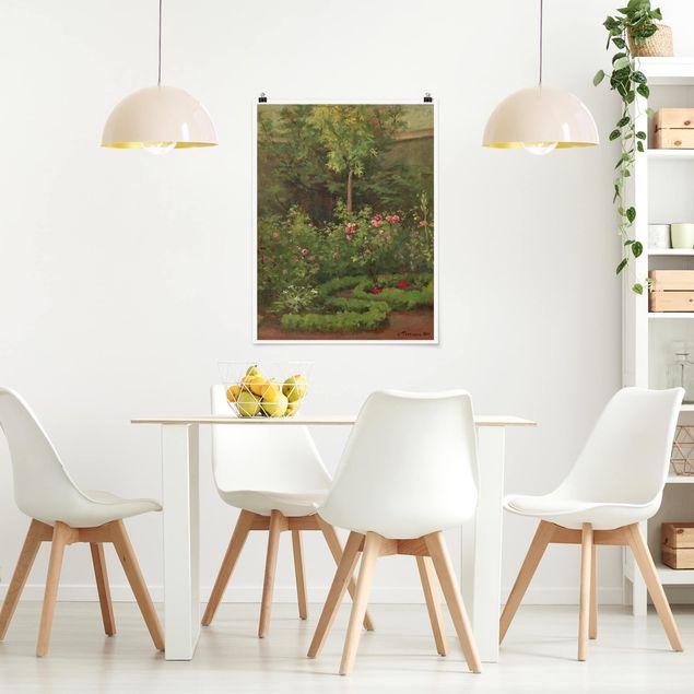 Pointillismus Bilder Camille Pissarro - Ein Rosengarten