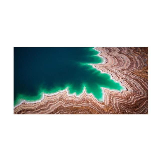 Teppich modern Schichtenlandschaft am Toten Meer