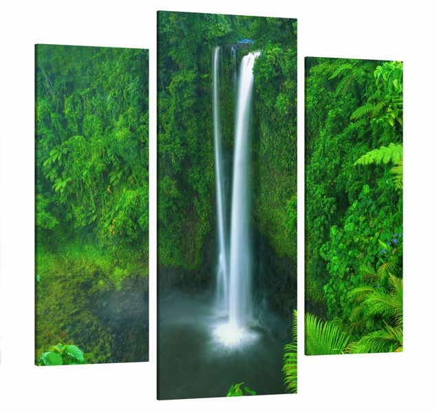 Wandbilder Landschaften Paradiesischer Wasserfall