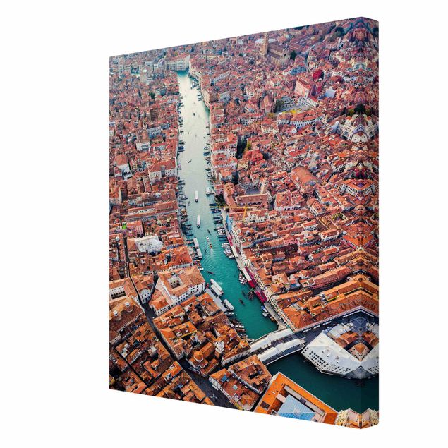 Wandbilder Rot Canal Grande in Venedig