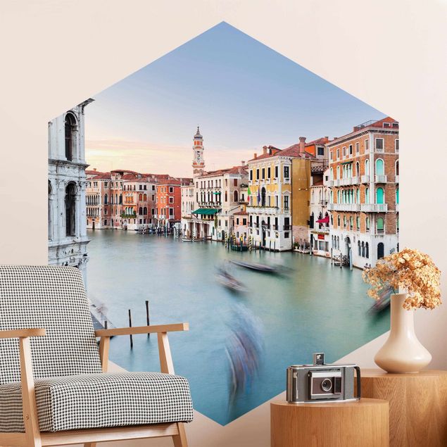 Fototapete modern Canale Grande Blick von der Rialtobrücke Venedig