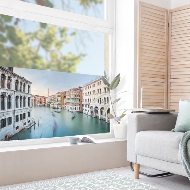Fensterfolie - Sichtschutz - Canale Grande Blick von der Rialtobrücke Venedig - Fensterbilder