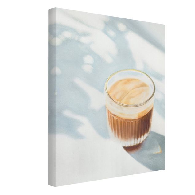 Wandbilder Modern Cappuccino zum Frühstück