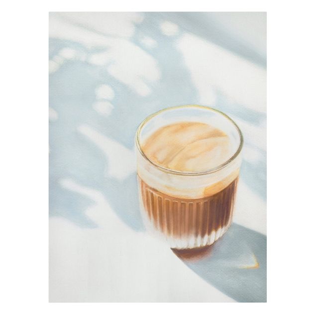 Leinwandbilder Kaffee Cappuccino zum Frühstück