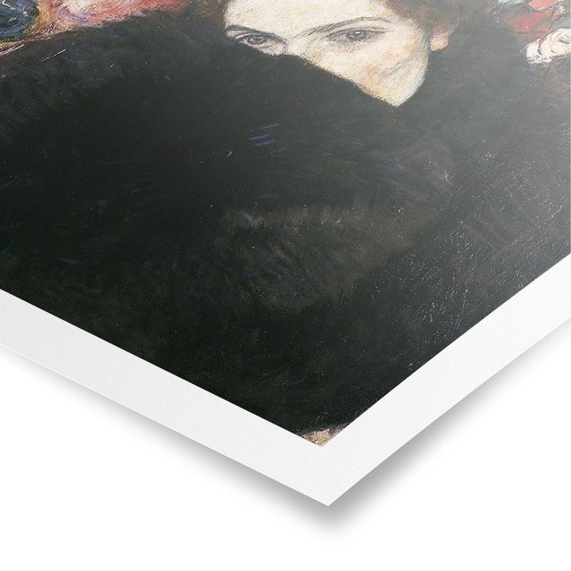 Kunstdrucke Poster Gustav Klimt - Dame mit Muff