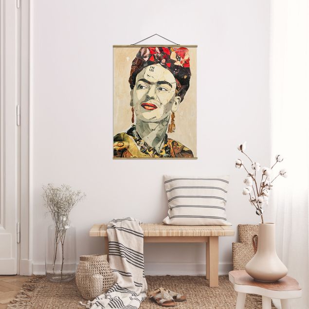 Wandbilder Kunstdrucke Frida Kahlo - Collage No.2