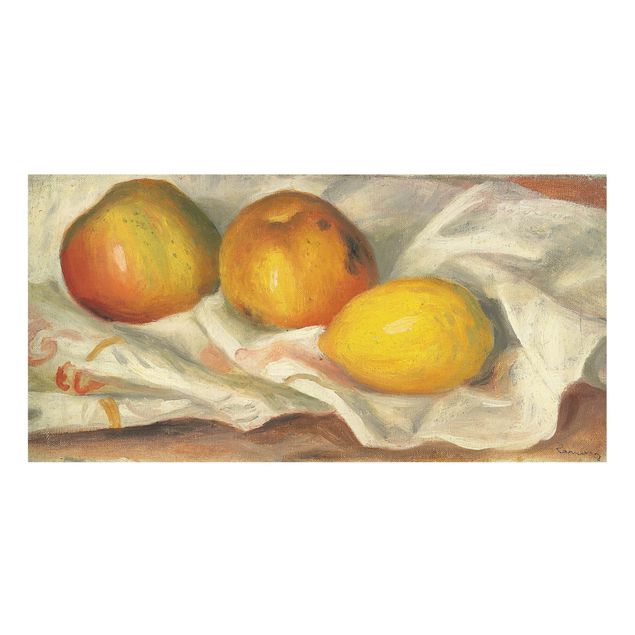 Küchenspiegel Glas Auguste Renoir - Äpfel und Zitrone
